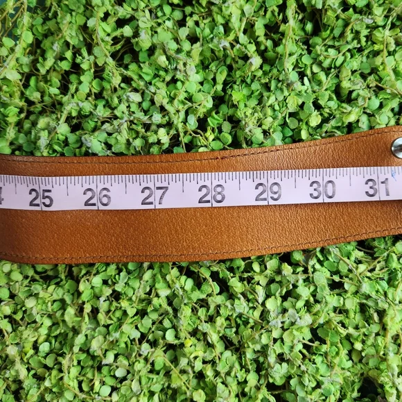 Vtg Lace Up JEWEL CASE Red Suede Leather Silver Cross Tie Easy Back Closure Belt - Picture 15 of 16